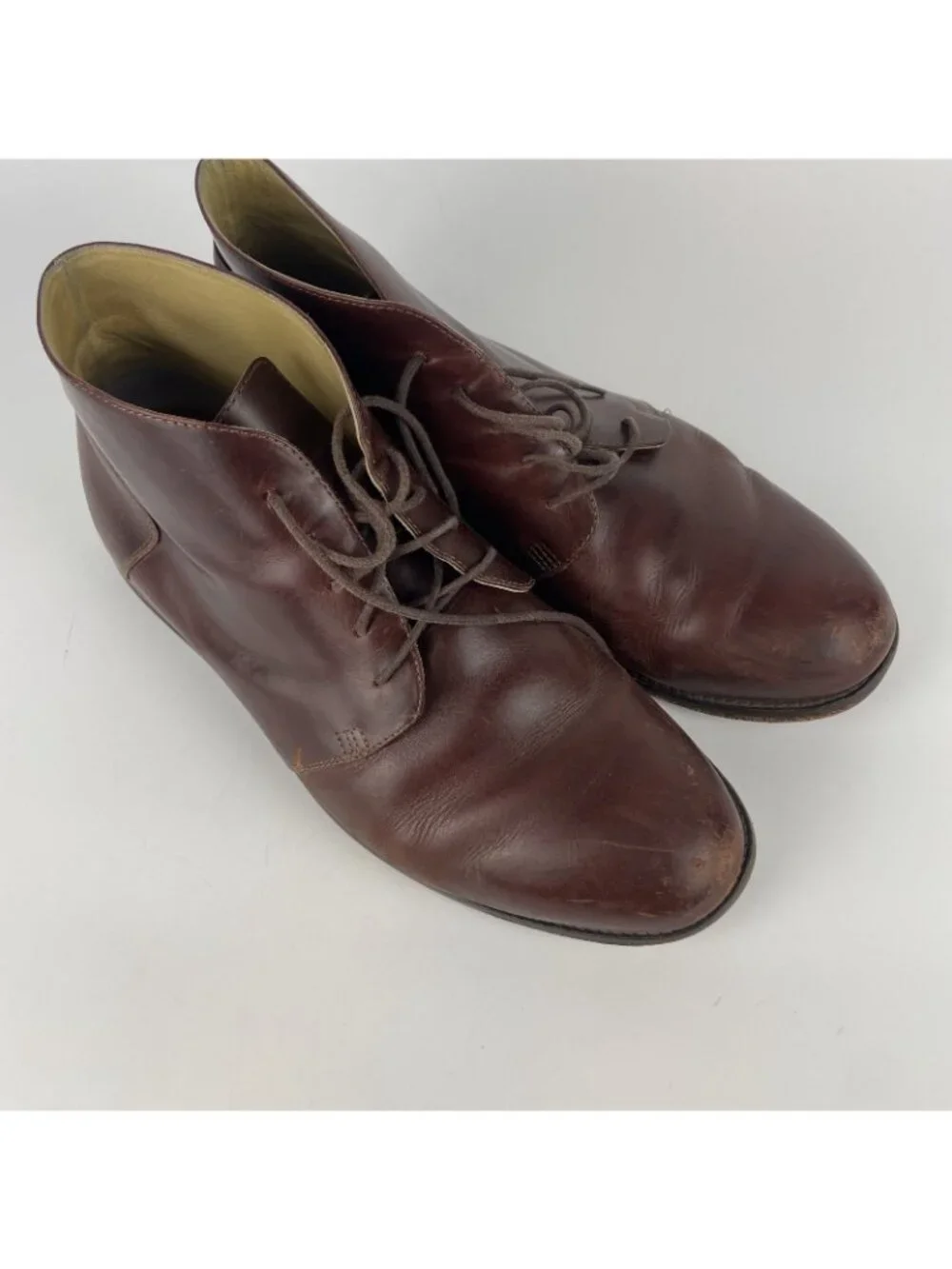Nisolo Men’s Chukka Boots – Size 10.5 Mahogany Leather Everyday Dress Casual